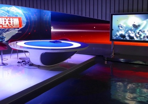 Lichtdesign für Jiangxi TV News Studio, Nanchang/China