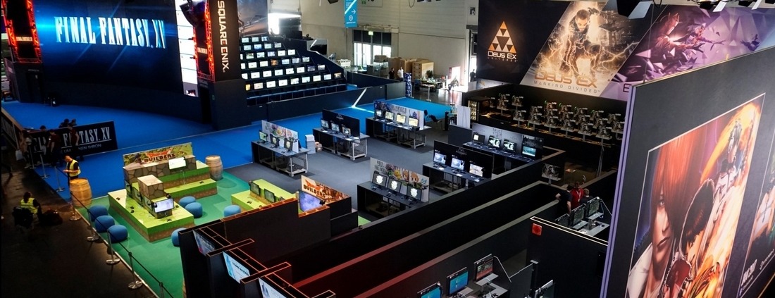 Square Enix, Koch Media, Games Com Köln, Lichtdesign Ralf Wapler