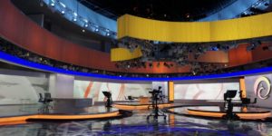 Lichtdesign für Yunnan Media Group News Studio, Kunming/China