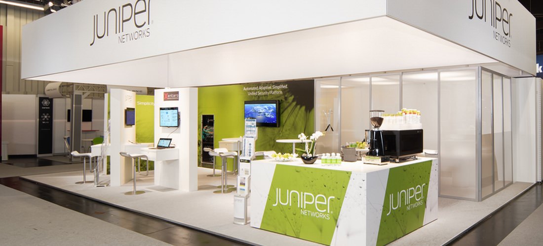 Lichtdesign und technische Umsetzung für Juniper Networks auf der IT-SA in Nürnberg